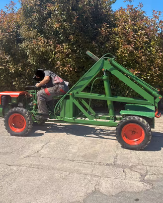 T45 TRATTORINO GOLDONI 4×4 CON GRU IDRAULICO