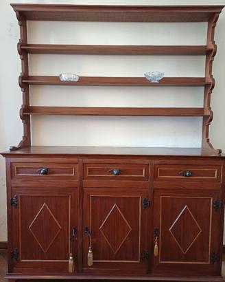 credenza con piattaia, primi anni 60