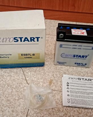 Batteria moto Eurostart 12v 8ah nuova 