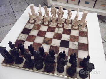 SCACCHIERA ROMANA in marmo Sculptor A. SANTINI