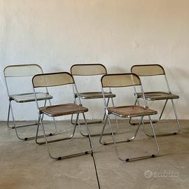 Set 5 sedie Plia di Giacomo Piretti