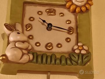 Orologio a pendolo thun coniglietto primavera 