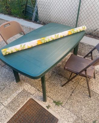 Set Giardino Tavolo Verde