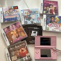 Nintendo DS Lite Rosa Funzionante con 6 Giochi