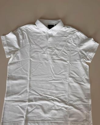 Polo Uomo H&M Slim Fit Bianca Coolmax