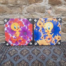 Oleografie " Titti " su tela e telaio 35 x 35.