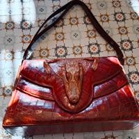 Borsa vintage di coccodrillo 