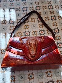 Borsa vintage di coccodrillo 