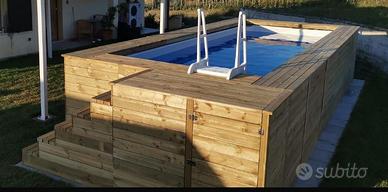 PISCINA FUORITERRA PREASSEMBLATA IN LEGNO