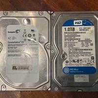 Coppia Hard Disk Seagate SAS 2TB + WD 1TB