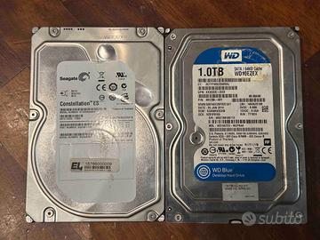Coppia Hard Disk Seagate SAS 2TB + WD 1TB