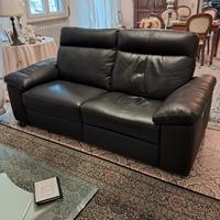 Divano tre posti vera pelle