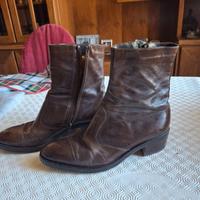 stivaletti da UOMO in vera pelle marrone n° 41