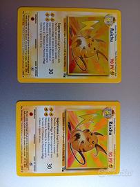Pokemon Raichu set Fossil ita 14/62 e 29/62