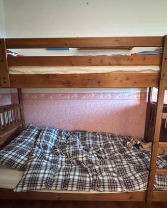 Letto a castello in legno