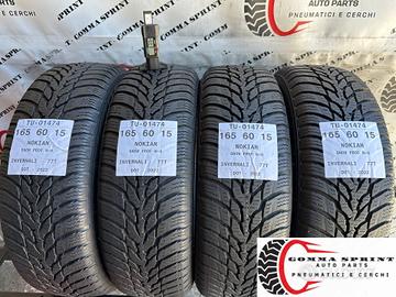 4 PNEUMATICI 165/60 R15 NOKIAN INVERNALI 75%