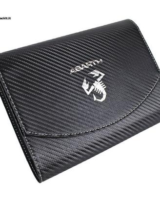 PORTA LIBRETTO ABARTH CARBON LOOK
