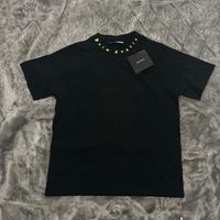 Palm Angels Maglietta Yellow and Black print