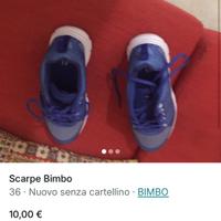 Scarpe bimbo