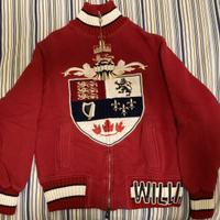 Felpa ragazzo William Wilson Media color rosso