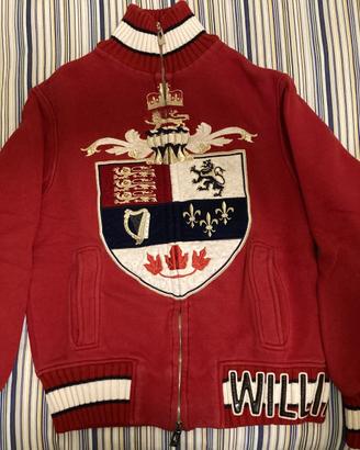 Felpa ragazzo William Wilson Media color rosso