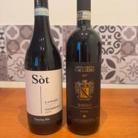 Nebbiolo cascina Sot + Barolo Ravera 2017 Cagliero