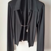 Blusa Nera Con Chiusura A Spilla – Motivi Tg. 44