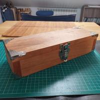 Scatola legno artigianale porta munizioni