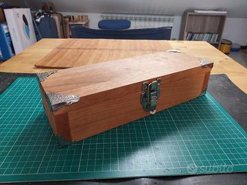 Scatola legno artigianale porta munizioni