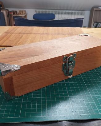 Scatola legno artigianale porta munizioni