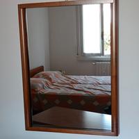 Specchio vintage anni ’70 – cornice legno massello