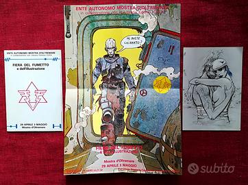 ENKI BILAL: Raro MINI POSTER Anni '90 + CARTOLINA