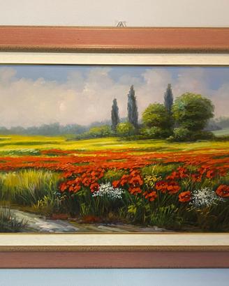 Quadro olio su tela dipinto a mano