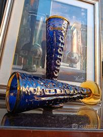 coppia Vasi Murano 46cm vintage 