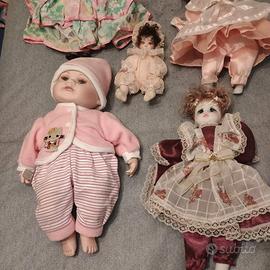 bambole ceramica varie misure