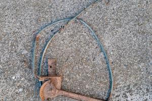 Freno a mano rimorchio d'epoca