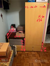 Armadi + comodino + scrivania