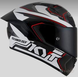 Casco Kyt NZ-Race Carbon Stride nero/bianco