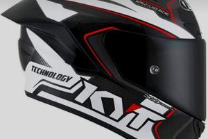 Casco Kyt NZ-Race Carbon Stride nero/bianco