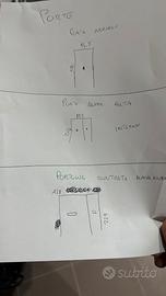 Porta ingresso + porte interno