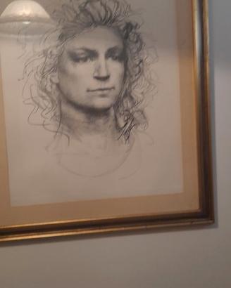 PIETRO ANNIGONI, MODELLA SVEDESE- LITOGRAFIA