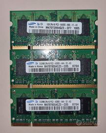 Ram samsung ddr2 per portatile 