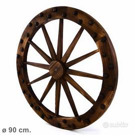 Ruota in legno decorativa Ø 90 da appendere parete