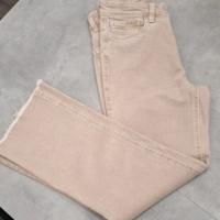 Pantalone Mango a Zampa Beige- Vita alta