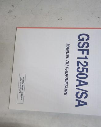 USO E MANUTENZIONE GSF1250A/SA BANDIT SUZUKI 99011