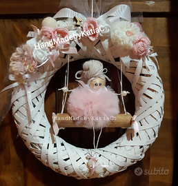 Fiocco nascita fatto a mano