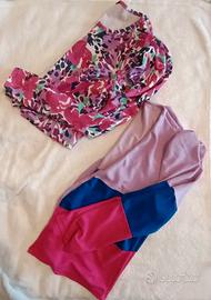 set 2 pezzi. blazer/bolero shein. taglia M. rosa b