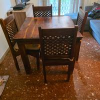 tavolo rustico in legno