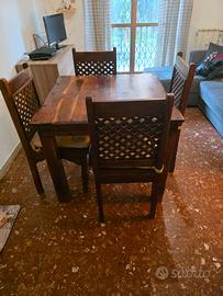 tavolo rustico in legno