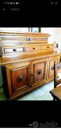 CREDENZA ANTICA IN NOCE MASSELLO DEI PRIMI DEL 900